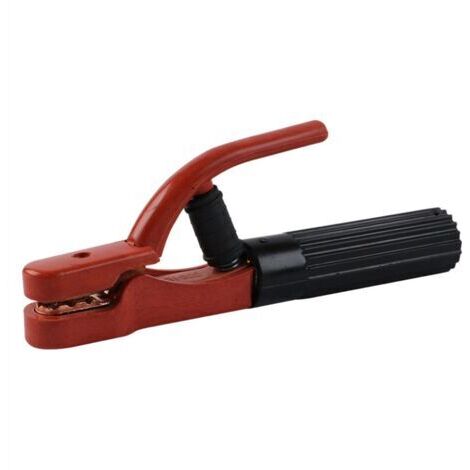 VtiziklSupport d'électrode de soudage 800 A, poignée recouverte résistante à la chaleur, mâchoire très résistante, pince d'électrode, convient pour soudage MMA/Arc Stick（1 pcs）