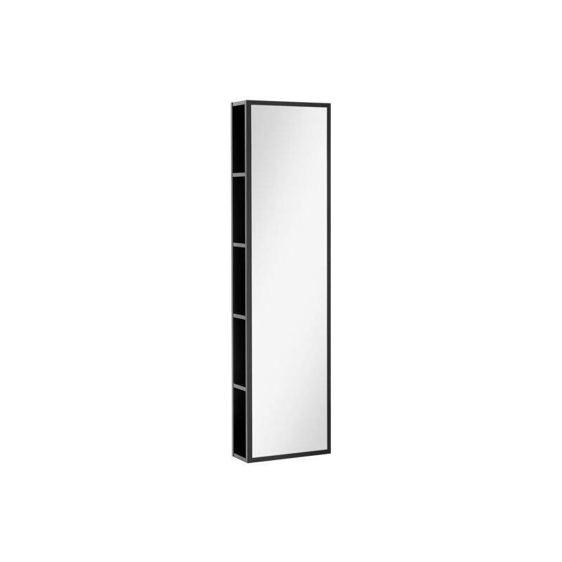Vtwonen Baden - vtwonen Stock Armoire colonne ouverte 40x150cm avec miroir Noir - Noir