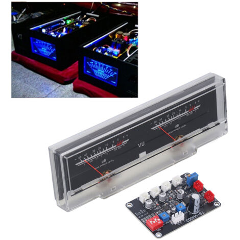 [VU Meter] Tableau VU avec Driver Board, ABS Blanc Backlit Haute Précision Portable - DIY Studio Domobile