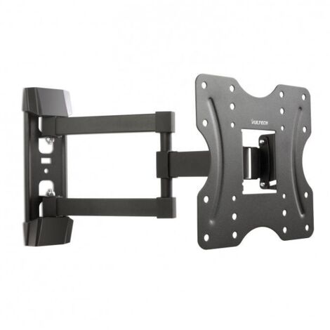 Vultech BTV-D2342LITE Braccio Staffa per TV Da 23 a 42 Pollici Con Snodo Nero