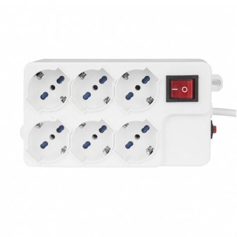 Vultech MU-03 prolunghe e multiple 1,5 m 6 presa(e) AC Interno Bianco