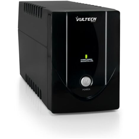 Vultech Offline Gruppo di Continuità UPS 800 VA / 400 W 2 x Bipasso / Schuko