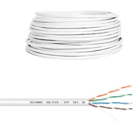 Vultech SC13002-50 Cavo di Rete Lan Ethernet 50 Mt Bianco