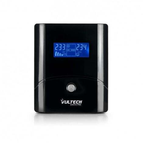 Vultech UPS1050VA-PRO Gruppo di Continuita' a Linea Interattiva 1,05 kVA 560 W 2 Prese AC Nero