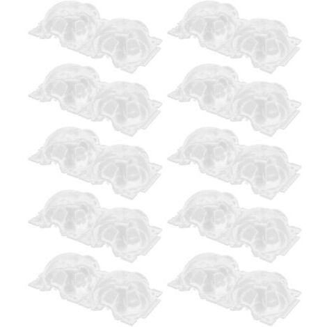 VURAHOME - 10 pièces de 12 cm de boîte de reproduction de plantes, récipient en plastique, dispositifs d'enracinement transparents pour le jardinage à domicile,DUBUNS