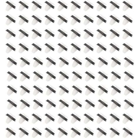 VURAHOME - 100pcs Agrafe Garniture Fixation Clip Panneau Joint Porte Destiné à Fiat Ducato 71728806, XU,8565.43, 856543 avec Joint en Caoutchouc -