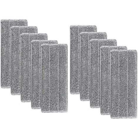 VURAHOME - 10Pcs Super Absorbant Recharges de Tête de Vadrouille, Têtes de rechange pour Balai Serpillère, Tampon de Nettoyage de Tête de Balai de Ménage en Microfibre, Remplacement pour Autoclean mop