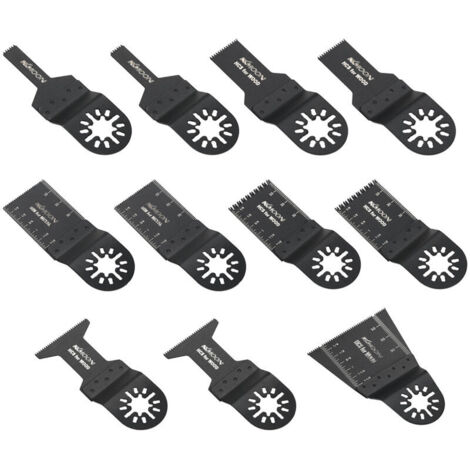 VURAHOME - 11Pcs Multi Tool Oscillant Oscillant Scie Pour Mer Fein Multimaster Makita Bosch Rockwell Sonicrafter Worx