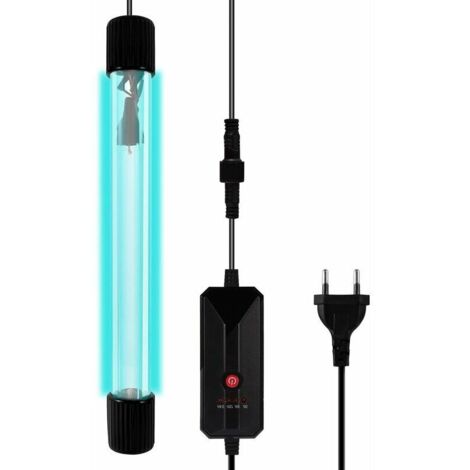 VURAHOME - 13W UV Lampe Germicide Ultraviolette, Stérilisateur UVC, Lampe Submersible, Stérilisateur Aquarium pour Voiture, Ménage, Réfrigérateur, Toilettes, 220-240V