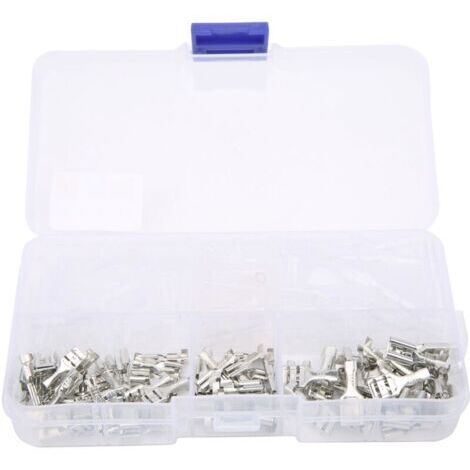 VURAHOME - 150Pcs 2.8/4.8/6.3mm Cosses à sertir isolées Kit d'assortiment de connecteurs de fils électriques,DUBUNS