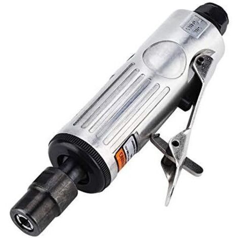 VURAHOME - 16 Pièces Meuleuse d’Angle Pneumatique,Kit de Meulage Rotatif 1/4 "1/8" Air Die Grinder Polissage Outil De Gravure avec Têtes De Meulage et Accessoires Clé 25000RPM