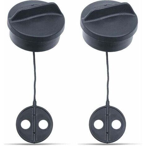 VURAHOME - 2 Pièces Bouchon de Réservoir pour STIHL FS38 FS45 FS55 FS56 FS80 FS81 FS85 FS88 FS120, XU, AUMEL Bouchon Essence de Débroussailleuse Bouchon de Réservoir Rechange Pièces Détachées -