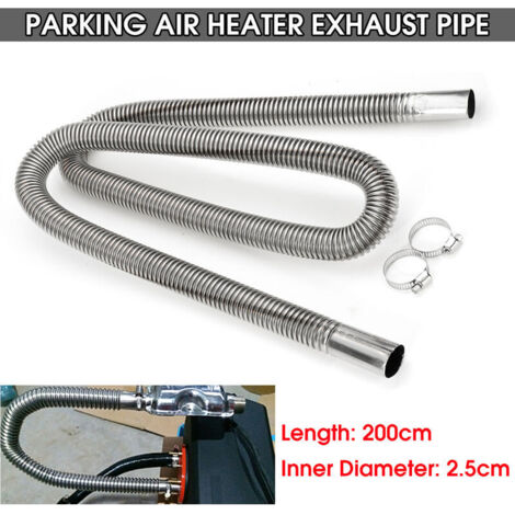 VURAHOME - 200cm Tuyau d'echappement Diesel en Acier Inoxydable