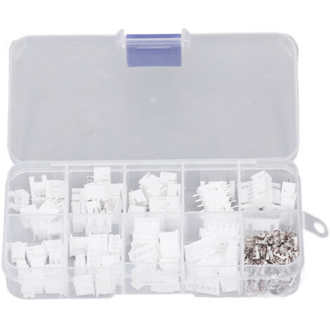 VURAHOME - 230 pièces Kit de connecteurs JST Coque en plastique Contact en laiton 2P 3P 4P 5P XH2.54mm Kit de connecteur de boîtier mâle femelle,DUBUNS