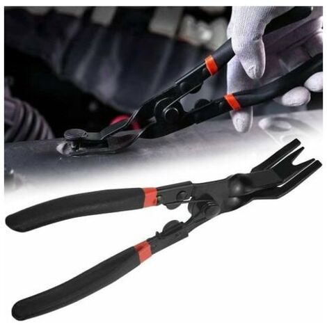 VURAHOME - 240Mm Porte Rivets Clips Pinces Antirouille Pince D'Extraction D'Agrafes Antidérapant Avec Ressort Pour Voiture Meubles Panneau De Porte Pince À Degrafer En Polypropylène + Acier Au Manganè