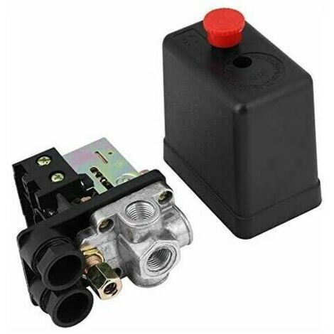 VURAHOME - 240V 16A Port 90PSI -120PSI Pressostat de compresseur d'air Régulateur de contrôle Avec Les mesures Pour une réduction rapide de la pression