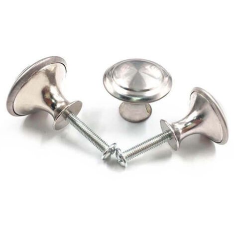 VURAHOME -25 pièces Poignées Meuble pour,Boutons de Tiroir,Boutons Porte Rond,Poignées rondes en acier inoxydable,Postuler à Placard Armoire Cuisine, Chambre d'enfant, Versailles