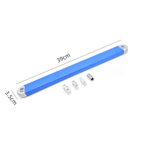 VURAHOME -25CM -Clé d'extension décalée pour espaces confinés – Acier haute teneur en carbone – Adaptateurs 1/4' 3/8' 1/2' inclus – Outil professionnel