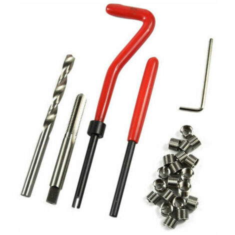 VURAHOME - 25Pcs M6 X 1.0 Reparation De Filetage Kit Helicoil Compatible 6 Mm Threads Endommage