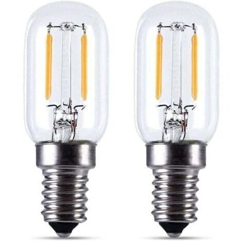 VURAHOME - 2pcs Lampe LED E14- Ampoule réfrigérateur LED2W, XU, T22, 200LM, équivalent à incandescence 15W, Blanc chaud 2700K, 230V, Avec petite E14, [Classe énergéti -