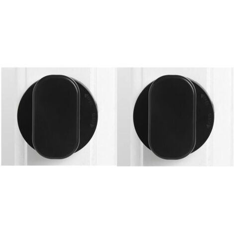 VURAHOME - 2pcs ventouse poignée verre ventouse tiroir réfrigérateur porte en verre portable mobilité poignée tire avec forte ventouse pour salle de bain noir