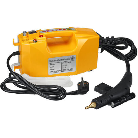 VURAHOME - 3000W 115&8451 350kPa Nettoyeur Vapeur Main Nettoyeur Vapeur Nettoyeur Haute Pression 500ml 220V Jaune