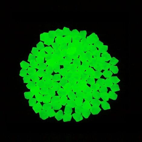 VURAHOME - 300Pcs Pierres Lumineuse Jardin Bleues Galets Décoratifs Lumineux Exterieur Cailloux Artificiels Pierres Décoratives pour Jardin Chemin Pelouse Piscine Aquarium (Vert)