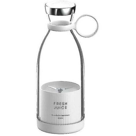 VURAHOME - 350ml mélangeur portable mélangeur de jus frais Bouteille Mini mélangeurs presse-agrumes électrique mélangeur mélangeurs de fruits extracteurs de fruits Blanc