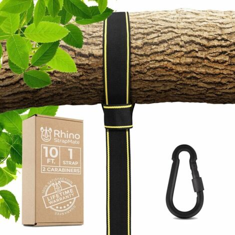 VURAHOME - 3m Kit de Sangles pour Balançoire – Résistant, Sangles de Hamac, 1 x Sangles, Supporte 1270 kg (Certifié), Méthode Rapide et Facile pour Suspendre n'importe Quelle Balançoire