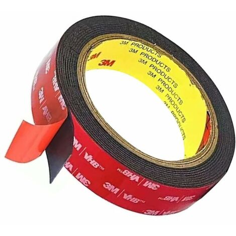 VURAHOME - 3M VHB 5952 Ruban Adhésif Double Face Extra Fort, Adhésif Puissant de Montage pour Intérieur Extérieur, Étanche, Résistance aux Hautes Températures(10mm  33m)