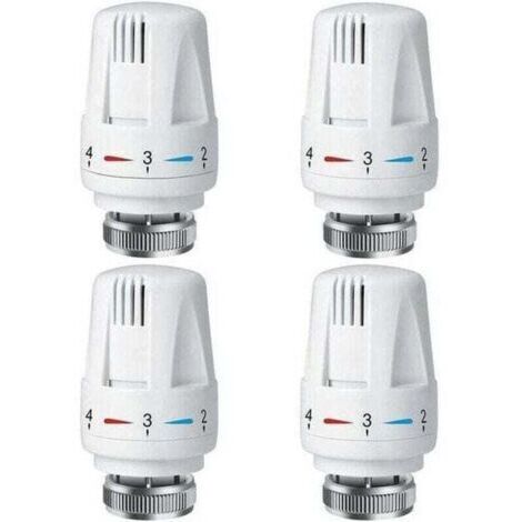 VURAHOME - 4 PCS thermostatique de radiateur PCS, XU, Thermostat TRV M30 1,5, Vanne radiateur, Vannes pour système chauffage maison -
