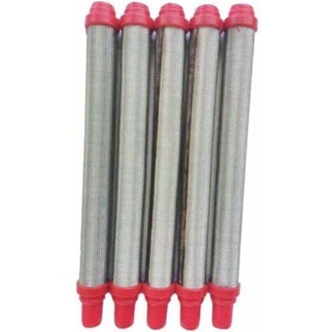 VURAHOME - 5 Filtres En Maille Pour Pistolet À Peinture Airless, XU, Inox 304, Rouge -