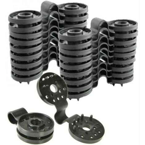VURAHOME - 50 Clips de Fixation traités Anti-UV, fixation pour brise vue, pour Filet grele- Attaches Filet exterieurcrochets Brise vue, brise vent, canisse et brande,