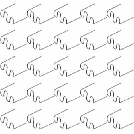 VURAHOME - 500 Pcs Baguettes de Soudage Agrafe Chaude Réparation Machine en Plastique Soudage Agrafeuse Chaude Voiture Auto Pare-Chocs Réparation Pré Coupe Vague Agrafes 0.6 Mm,de