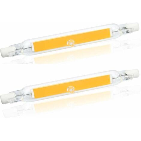 VURAHOME -5W R7s 78MM Ampoule LED de J78 COB filament, 500 lumens 360 degrés, ampoule halogène 30W 48W 50W équivalent, parfait pour maison, cuisine, pièce, balcon, bureau etc(2pcs, Lumière du jour 400