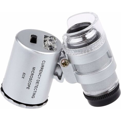 VURAHOME - 60X mini Loupe LED UV bijoutier lumineux  paquet de détail (60X),Versailles