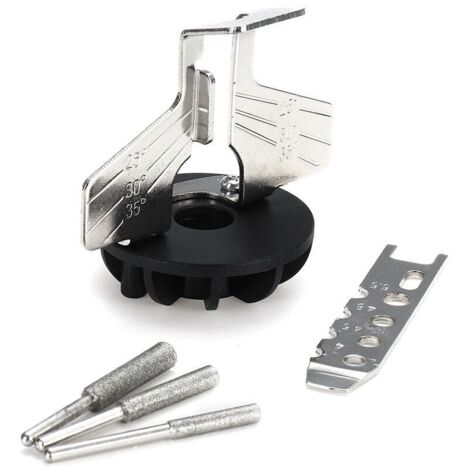 VURAHOME - Adaptateur de perceuse de guide d'affûteuse d'accessoire d'affûtage de scie à chaîne pour la meuleuse électrique