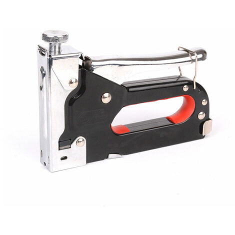 VURAHOME - Agrafeuse Pistolet, 3-en-1 Agrafeuse pour Agrafes Manuavec 600 Agrafes et Dissolvant agrafes pour Matériel de Fixation, Décoration, Menuiserie, Meubles,