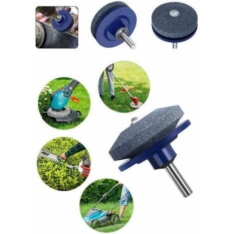 VURAHOME - Aiguiseur de Lame pour Tondeuse à Gazon Tondeuse à Gazon pour Jardin Grinder Aiguiseur de Pierre pour kit de réparation pour perceuse à Colonne, kit de 4
