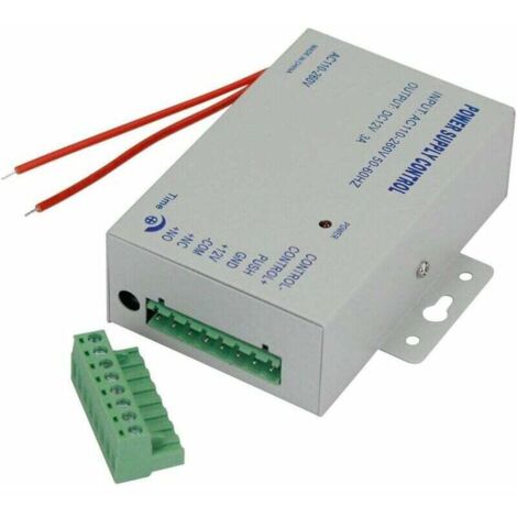 VURAHOME - Alimentatore da 110-240 V CA a 12 V CC 3 A 36 W per sistema di controllo accessi.