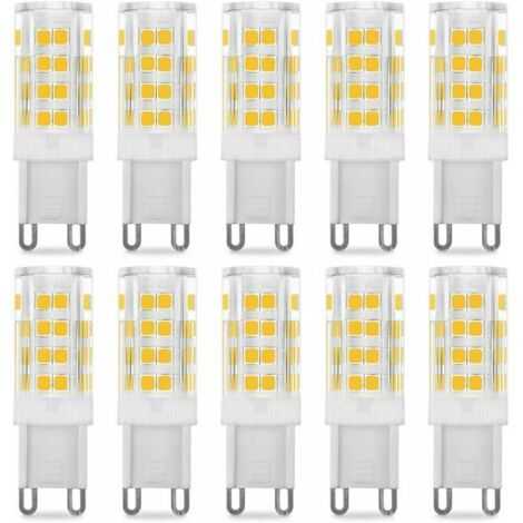 VURAHOME -Ampoule LED G9 5W, Equivalent 40W , Blanc Chaud 3000k, 220-240V, 360° angle de faisceau, Pack de 10