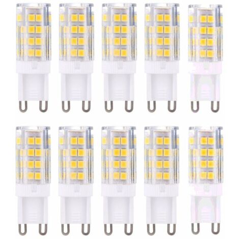 VURAHOME - Ampoule LED G9, blanc chaud 3000K G9 correspond à une ampoule halogène 40W, non dimmable, lot de 10