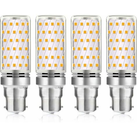 VURAHOME - Ampoule LED Mais B22 16W Blanc Froid 6000K, 1600LM, Équivalent Halogène B22 100W-120W, AC 230V, Ampoule B22 pour Garage/Studio, non-dimmable, lot de 4 [Classe énergétique A]