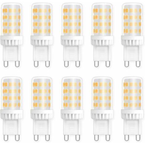 VURAHOME - Ampoules LED G9 5W, Equivalente 40W 50W Halogène Lumière, 450LM, Blanc Neutre 4000K, AC 220V, Culot G9 Standard, économie d'énergie, pour Ceiling Lighting, Kitchen, Chambre, Salon, Pack de 