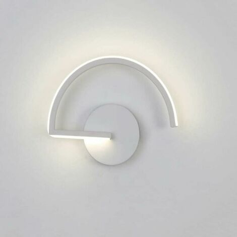 VURAHOME - Applique murale d'intérieur LED 8W, lettres créatives 3000K blanc chaud applique murale moderne en métal pour chambre salon escalier couloir Thisnde (blanc)