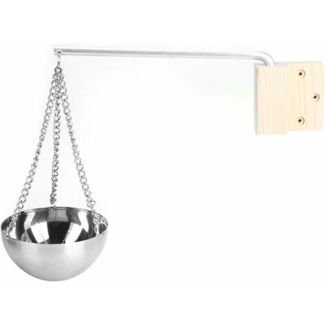 VURAHOME - Aroma Bowl en Acier Inoxydable Accessoires de Sauna de Diffuseur de Parfum d'Huile Essentielle Our Le Sauna et Le Spa - 12,7 cm