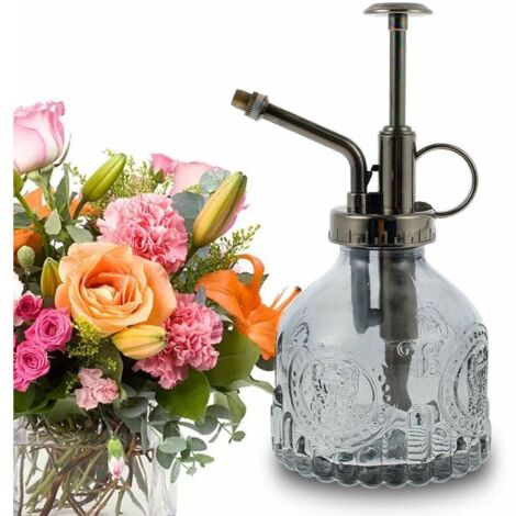 VURAHOME - Arrosoir en verre pour fleurs Style rétro Pulvérisateur Arrosoir Plante d'intérieur Pulvérisateur Arrosoir simple pour Bonsaï Plantes Fleurs Outils de jardinage
