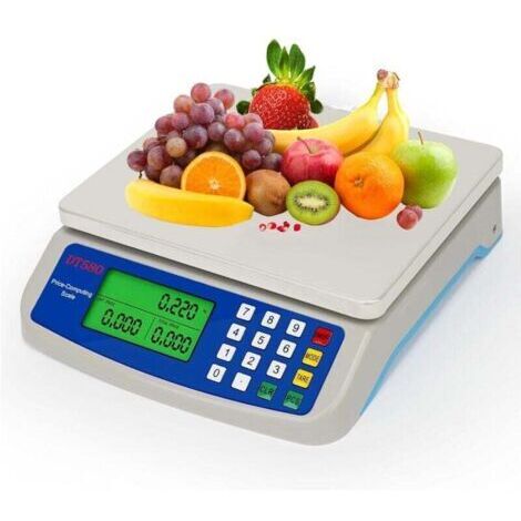 VURAHOME - Balance de cuisine électronique 30 kg – Précision 1 g – Écran LCD rétroéclairé – Fonction tare rapide – Piles non incluses