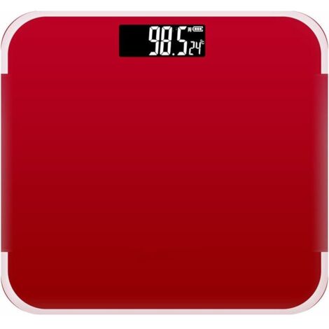 VURAHOME - Balance électronique Balance électronique à chargement USB Balance corporelle Balance de poids lourd Balance électronique (Couleur : Rouge)