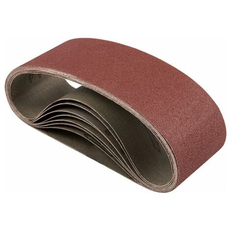 VURAHOME - Bande Abrasive 75 x 533 mm, P120 grains fines, pour la ponceuse de ceinture, pour le travail du bois, le meulage, l'aiguisement, le polissage en métal (8 pcs),